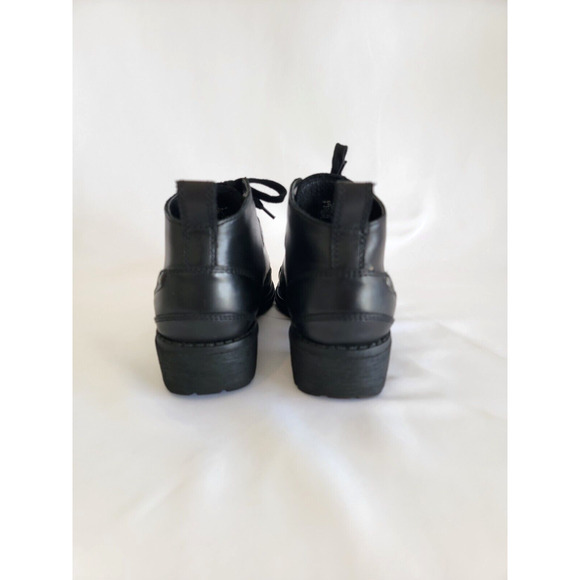 Eastland Overdrive Black Leather Boots Womens 6M Cap Toe Lace Up - Picture 5 of 8